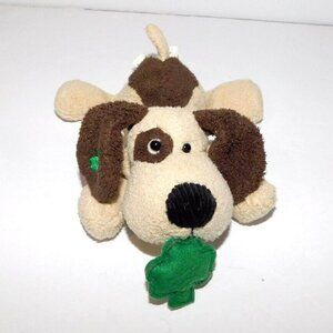 Russ Luv Pets Donega Tan Brown Dog Irish Shamrock 5.5" Bean Bag Plush 20944